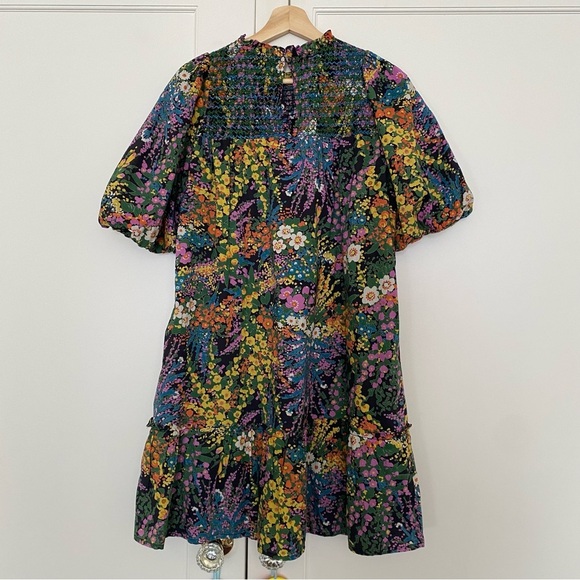 Banjanan Nicole Mini Dress Loki's Garden Black Floral Print - Picture 4 of 8